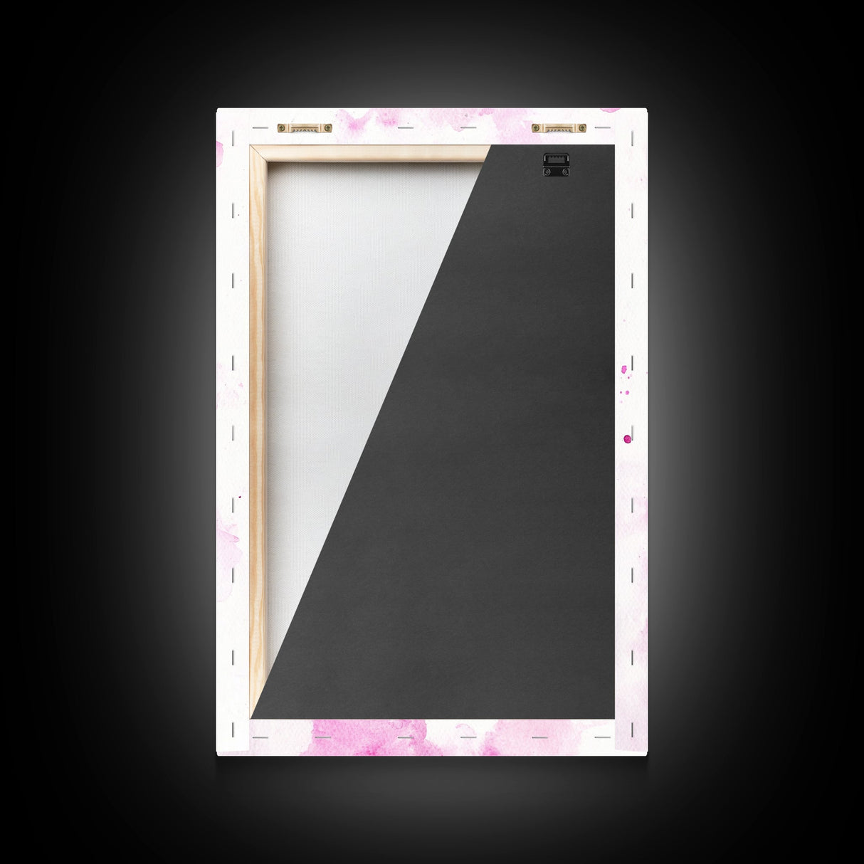 Pink Lipstick Canvas Print Whimsical Art Pink Abstract Artwork Living Room Wall Art Wabi Sabi Painting Light Pink Dorm Decor