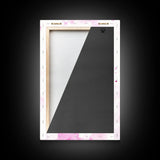 Pink Lipstick Canvas Print Whimsical Art Pink Abstract Artwork Living Room Wall Art Wabi Sabi Painting Light Pink Dorm Decor