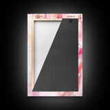 Pink Petals Canvas Print Abstract Floral Art Light Pink Dorm Wall Art Whimsical Art Minimalist Rustic Farmhouse Bedroom Decor Gift
