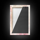 Feminine Veil Portrait Canvas Print Light Pink Wall Art Afrocentric Wall Art Moody Art Living Room Decor Romantic Room Aesthetic