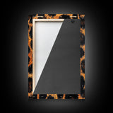 Leopard Wall Art Framed Canvas Print, Animal Print Rustic Decor, Bedroom Art, Skinny Tall Wall Art, Farmhouse Living Room Art