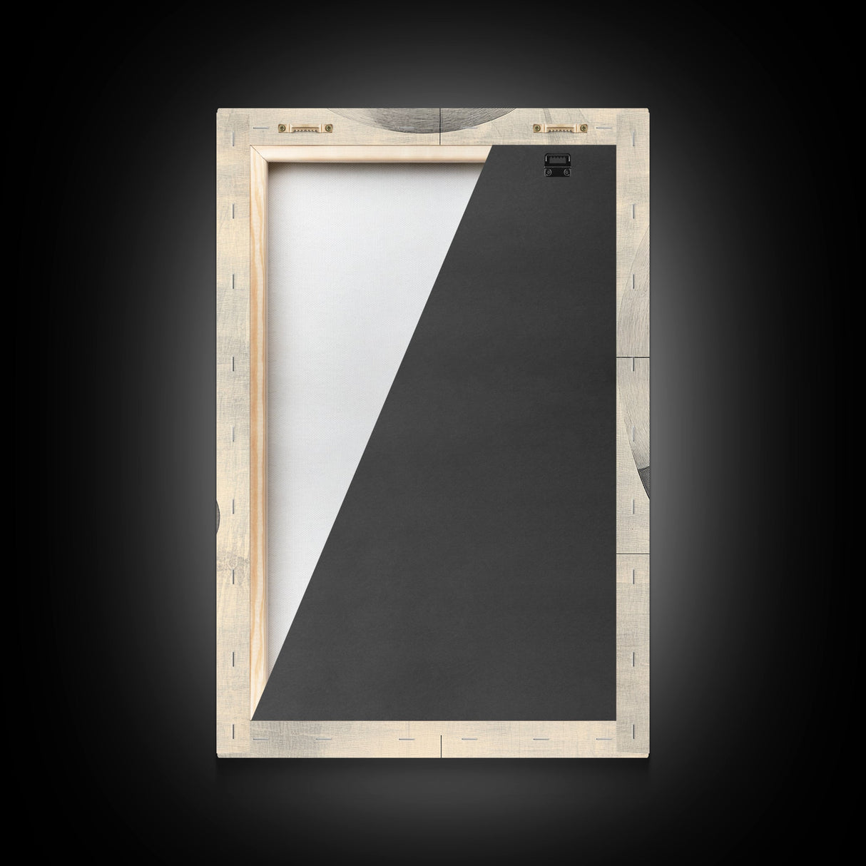 Golden Ratio Inspired Abstract Canvas Print Minimalist Monochrome Wall Art Unique Geometric Home Decor Artistic Gift Design