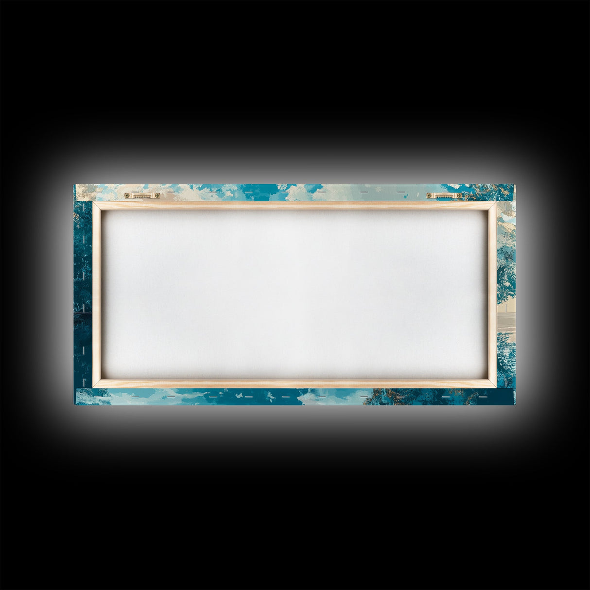 Reflective Lake Art, Tranquil Landscape, Wabi Sabi Art, Framed Canvas Print, Minimalist, Above Bed Wall Art, Panoramic Painting