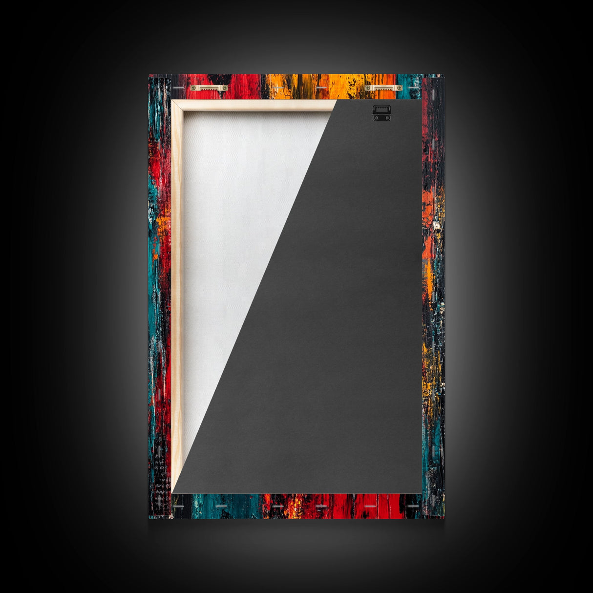 Playing Card Art, chicano art, bold abstract painting, moody art, graffiti wall art, framed canvas print, gift idea, rustic decor