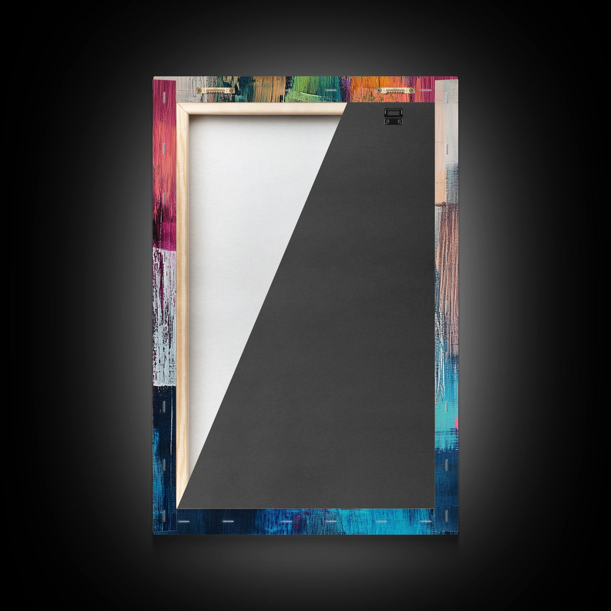 Abstract Roll, Wabi Sabi Art, Modern Abstract Art, Geometric Wall Art, Colorful Art, Minimalist Art, Canvas Print, Gift Idea