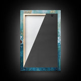Swimmer Strength Canvas Print | Athlete Wall Art | Motivational Sports Painting | Modern Home Decor | Blue Water Abstract