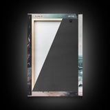 Stormy Coast, Dark Romance Painting, Moody Art, Seascape Painting, Ocean Landscape, Above Couch Art, Framed Canvas Print