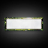 Abstract Green Swirl Painting, Modern Contemporary Wall Art, Nature Inspired Water Reflection, Trendy Office, Framed Canvas Print