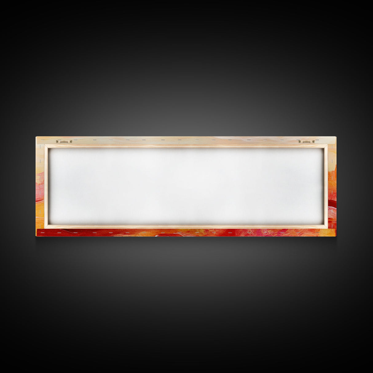 Desert Sunset Painting Warm Abstract Southwest Wall Art Minimalist Mountain Landscape Artwork Boho Home Decor Canvas Print
