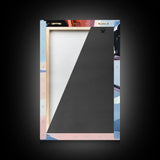 Cooking Scene, Pan Reflection, Modern Artwork, Canvas Print, Kitchen Wall Art, Minimalist Decor, Contemporary Art, Unique Aesthetic