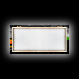 Abstract Seascape, Vibrant Waves, Modern Ocean Art, Coastal Home Decor, Colorful Beach Painting, Large Statement Art, Framed Canvas Print