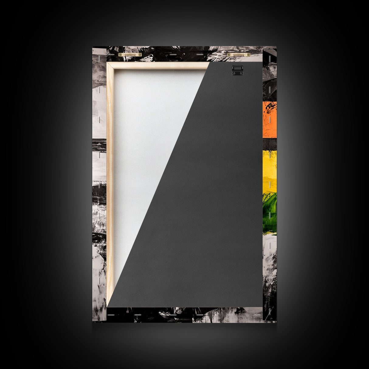 Palm Tree, Coastal Abstract, Beach Landscape, Framed Canvas Print, Tropical Wall Art, Black and White Painting, Modern Home Decor