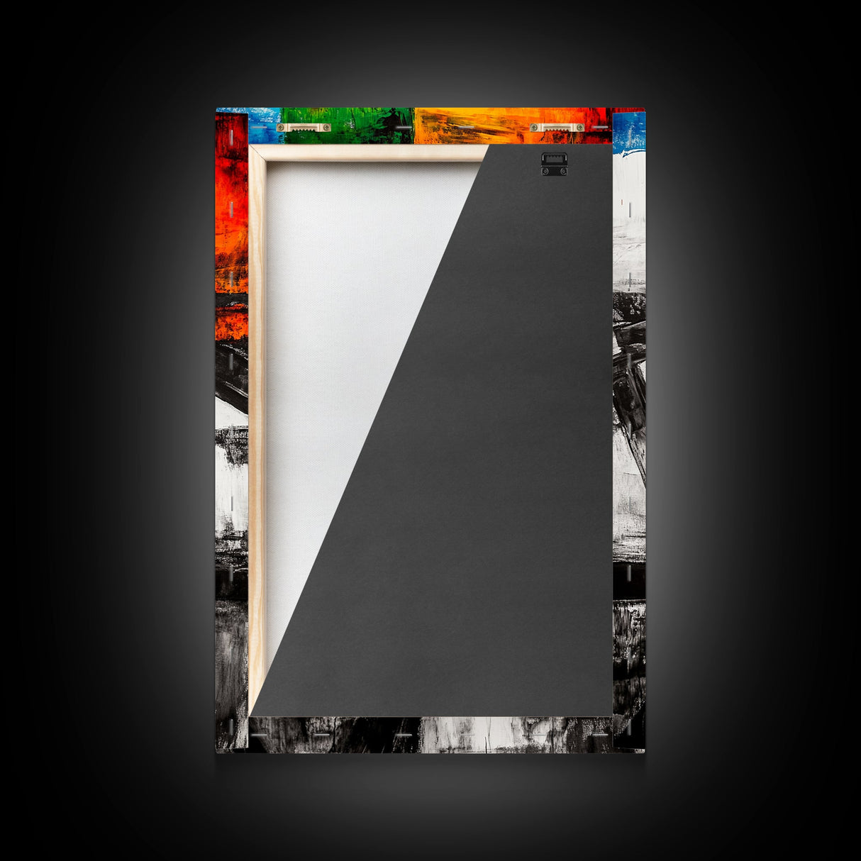 Industrial Abstract, Modern Wall Art, Bold Textured Painting, Framed Canvas Print, Contemporary Office Decor, Unique Statement Piece