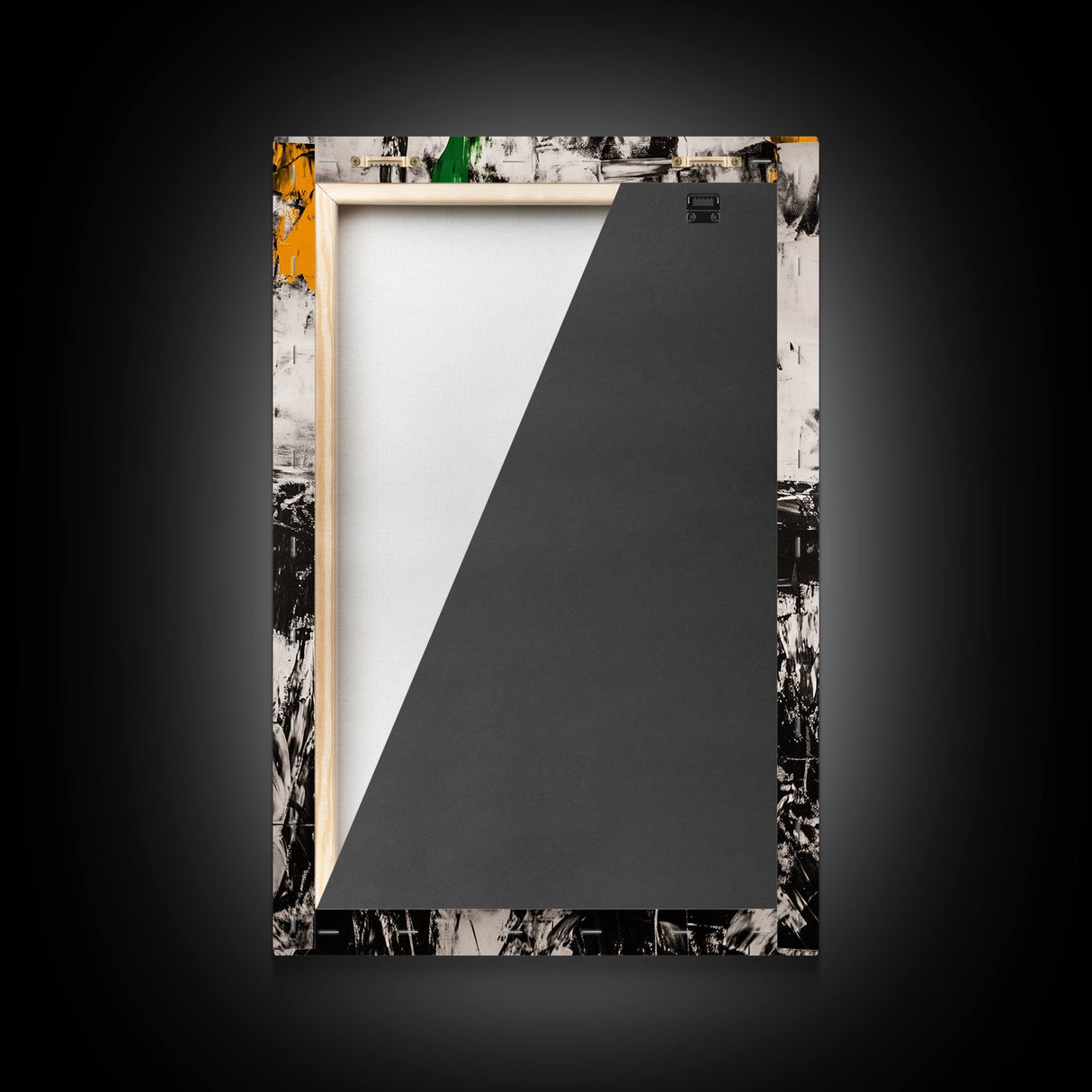 Black and White, Modern Abstract Art, Minimalist Canvas Print, Large Wall Art, Neutral Home Decor, Contemporary Office Artwork