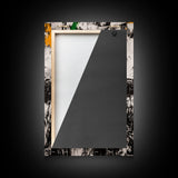 Black and White, Modern Abstract Art, Minimalist Canvas Print, Large Wall Art, Neutral Home Decor, Contemporary Office Artwork