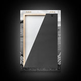 Woven Rug Beach, Bohemian Escape, Textile Texture, Black and White Canvas Print, Boho Bedroom or Yoga Studio Wall Decor