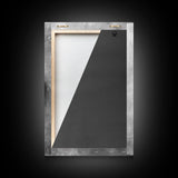 Primitive Rock, Shadow Texture, Minimal Earth Tone, Framed Canvas Print, Zen Wall Art, Office Decor, Neutral Modern Aesthetic