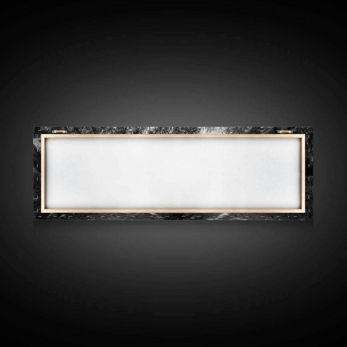Secluded Picnic Spot, Ocean View, Tranquil Escape, Nature Sanctuary Art, Framed Canvas Print, Kitchen Wall Decor, Coastal Forest Vibe