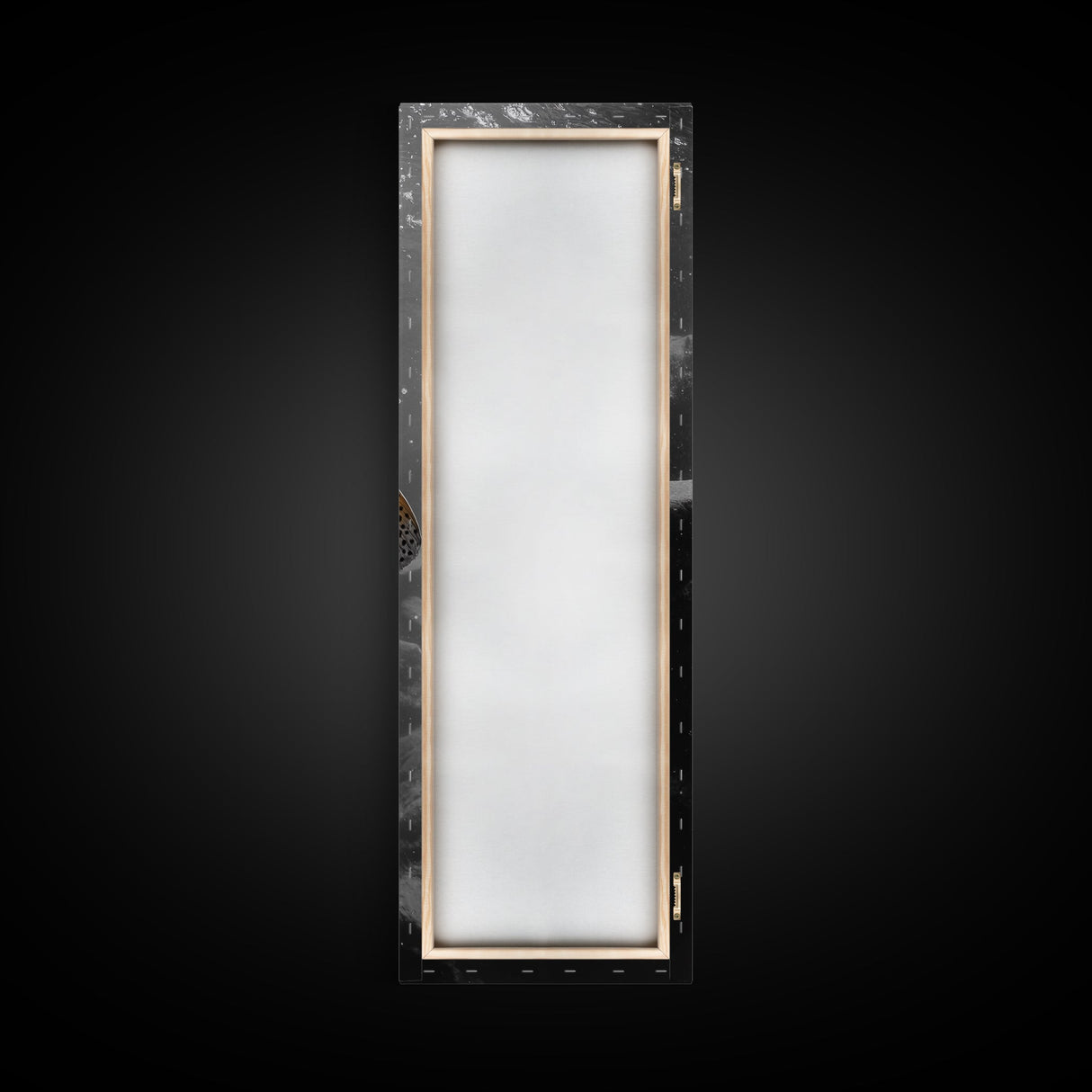 Trout Fishing Print, Underwater Scene, Orange Fins Fish, Rustic Wildlife, Framed Canvas Print, Cabin Decor, Man Cave Wall Art