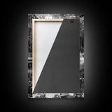 Golden Tree, Forest Reflection, Autumn Pond, Tranquil Waters, Canvas Print, Fall Nature Wall Art, Zen Bathroom Decor, Minimalist Art