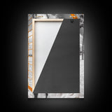 Volleyball Court, Sand and Net, Coastal Play, Framed Canvas Print, Sports Wall Art, Teen Room Decor, Summer Athletic Beach Vibes