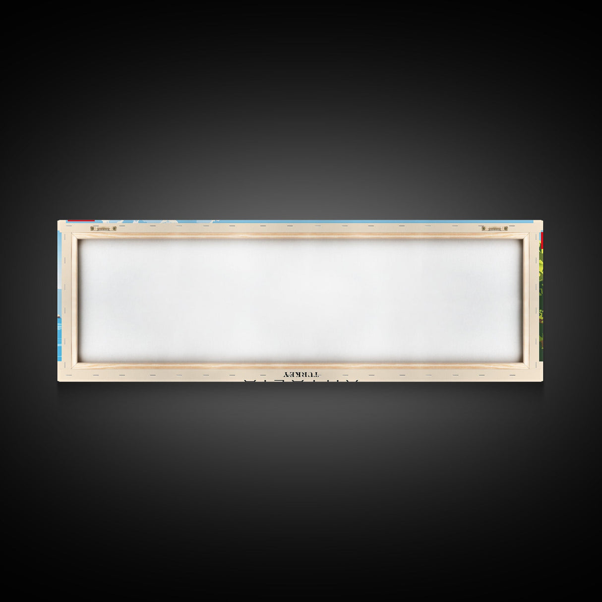 Antalya Turkey Panoramic Travel Poster, Framed Canvas Print or Metal Wall Art, Travel Art, Home Decor, Panoramic Painting, Midcentury Art