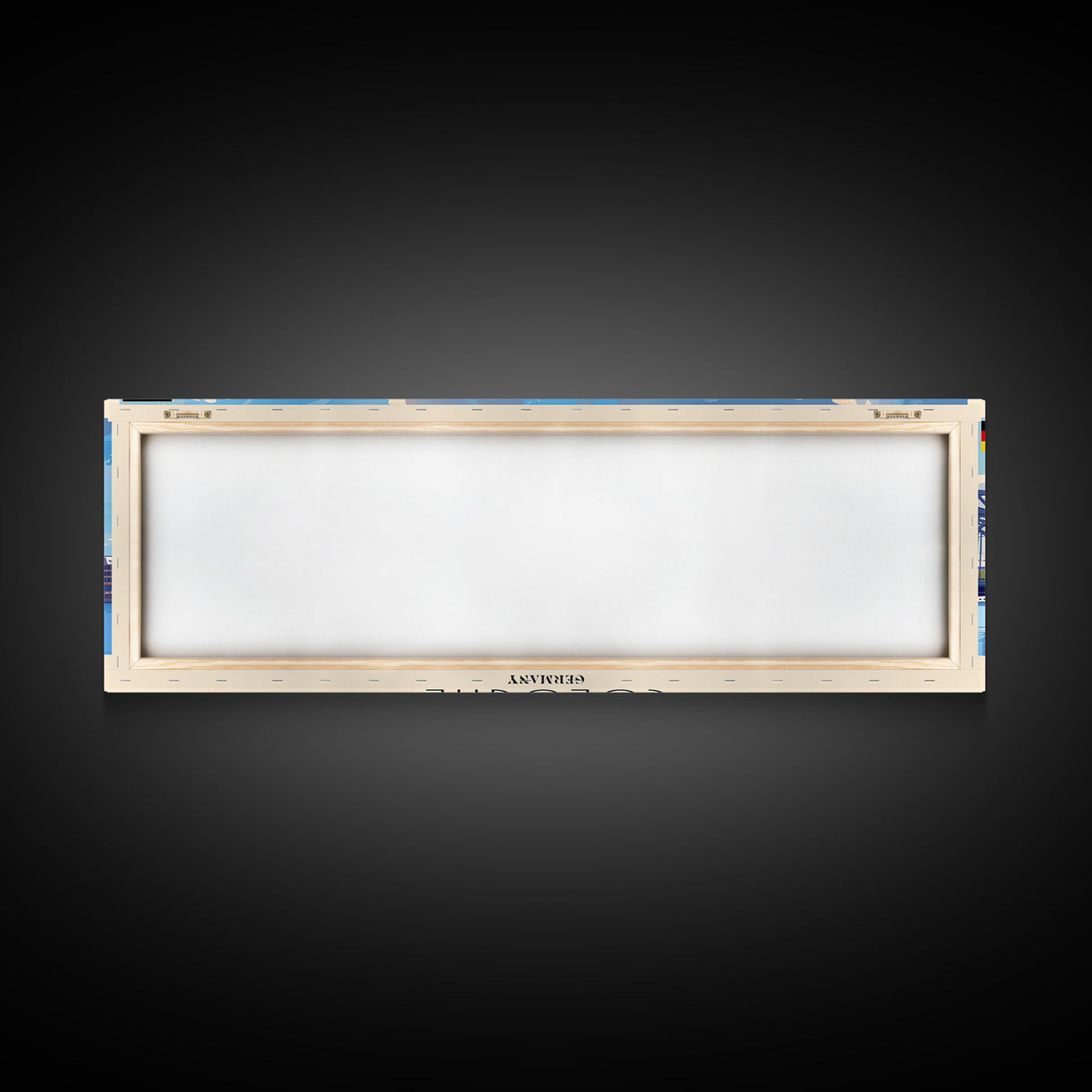 Cologne Germany Panoramic Travel Poster, Framed Canvas Print or Metal Wall Art, Travel Art, Home Decor, Panoramic Painting, Midcentury Art