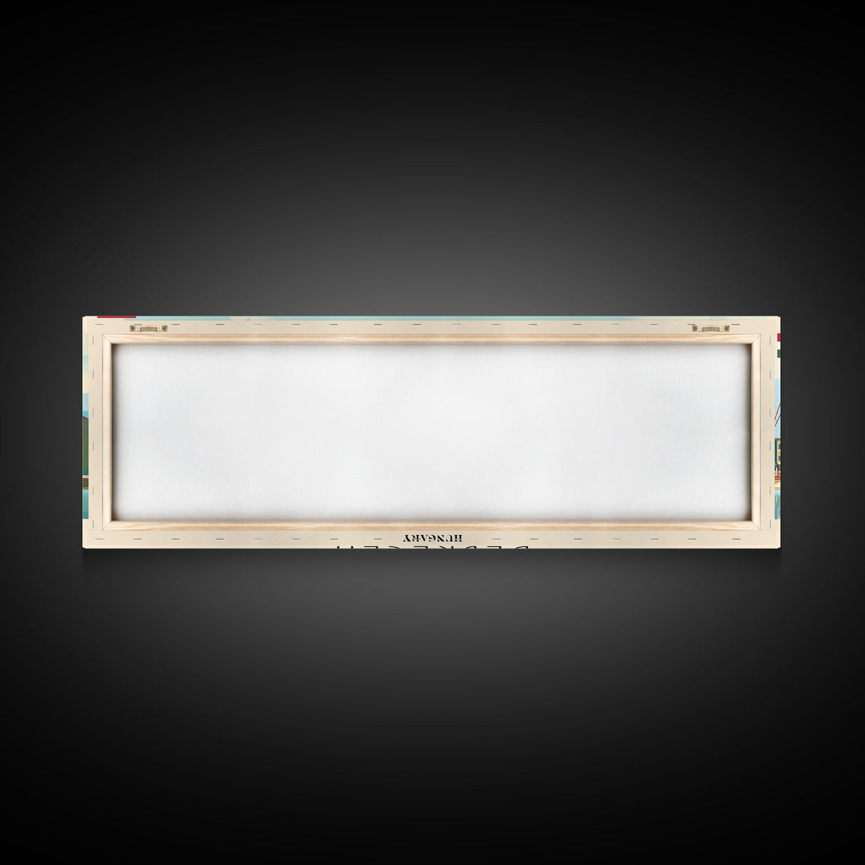 Debrecen Hungary Panoramic Travel Poster, Framed Canvas Print or Metal Wall Art, Travel Art, Home Decor, Panoramic Painting, Midcentury Art