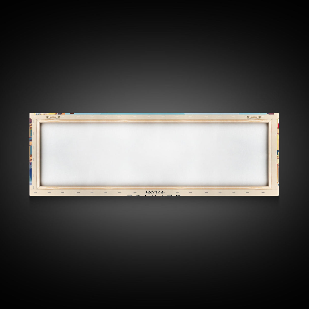 Gliwice Poland Panoramic Travel Poster, Framed Canvas Print or Metal Wall Art, Travel Art, Home Decor, Panoramic Painting, Midcentury Art