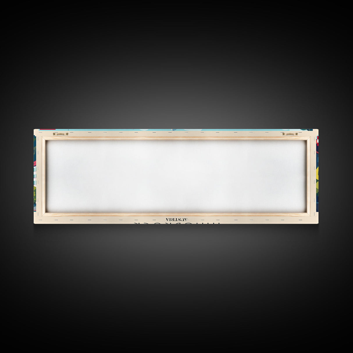 Innsbruck Austria Panoramic Travel Poster, Framed Canvas Print or Metal Wall Art, Travel Art, Home Decor, Panoramic Painting, Midcentury Art