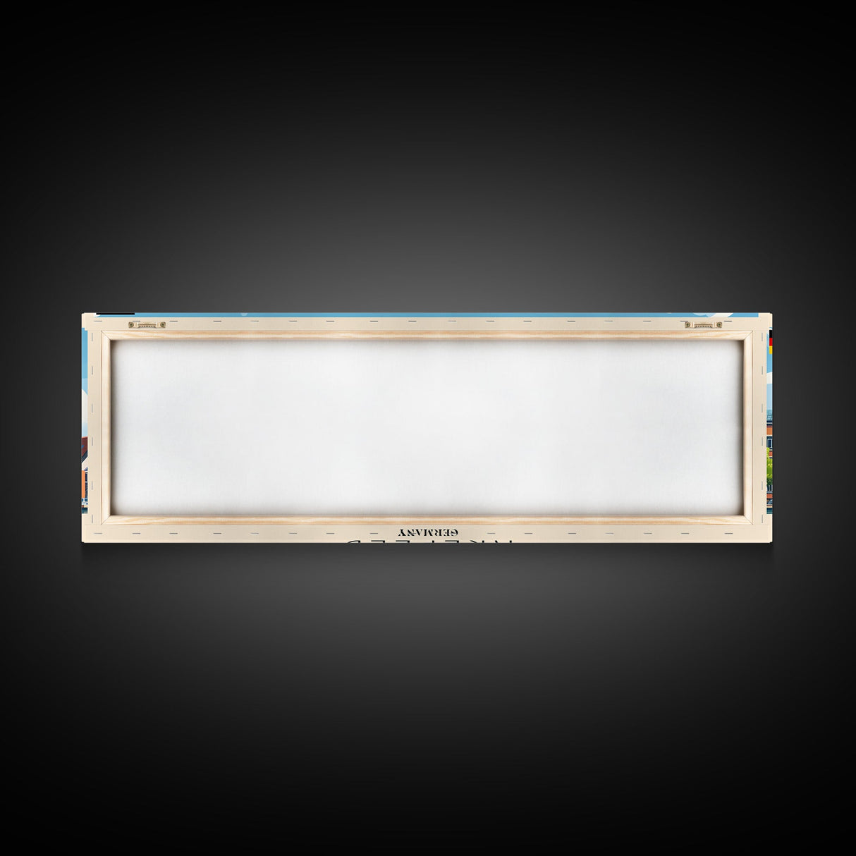 Krefeld Germany Panoramic Travel Poster, Framed Canvas Print or Metal Wall Art, Travel Art, Home Decor, Panoramic Painting, Midcentury Art