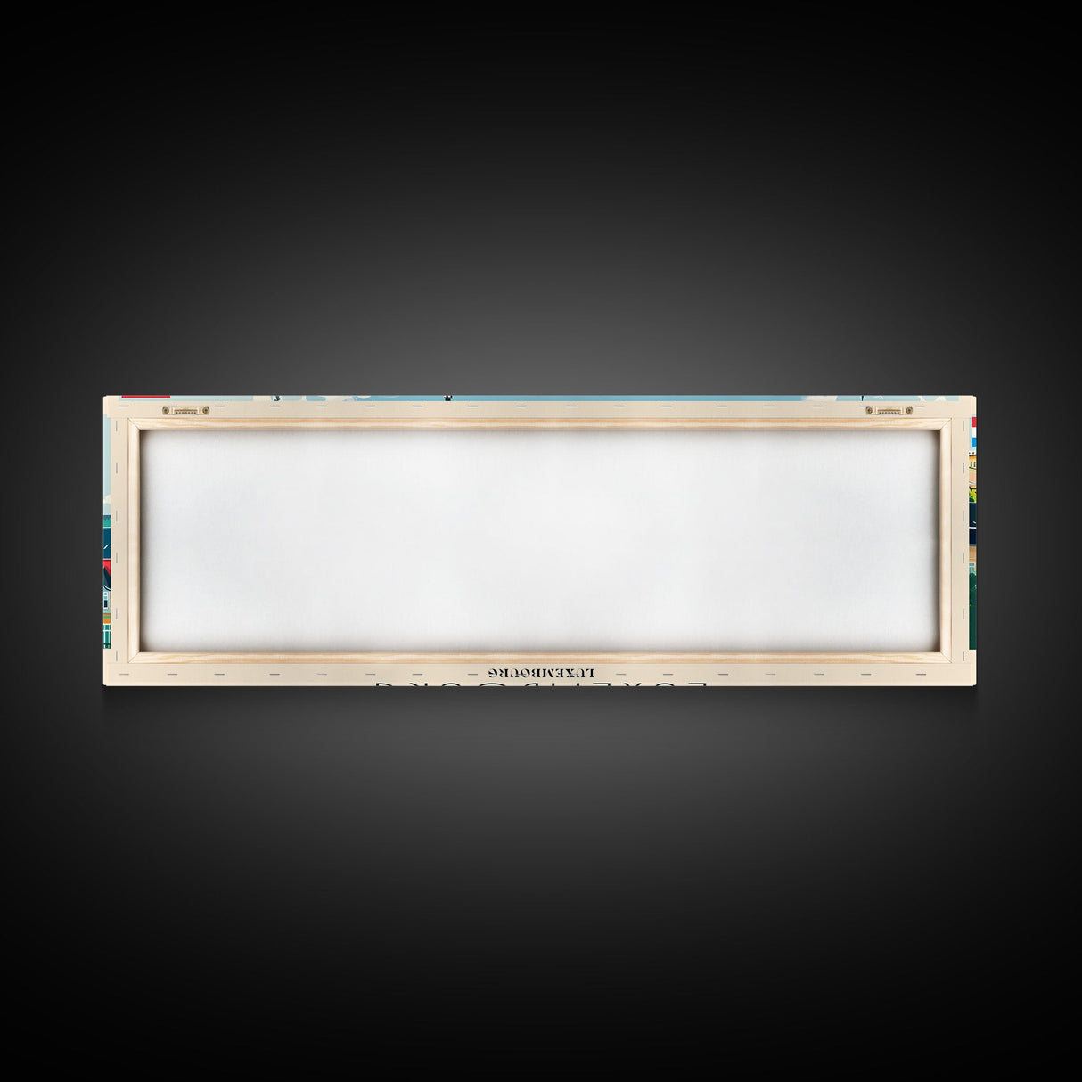 Luxembourg Luxembourg Panoramic Travel Poster, Framed Canvas Print or Metal Wall Art, Travel Art, Home Decor, Panoramic Painting, Midcentury Art