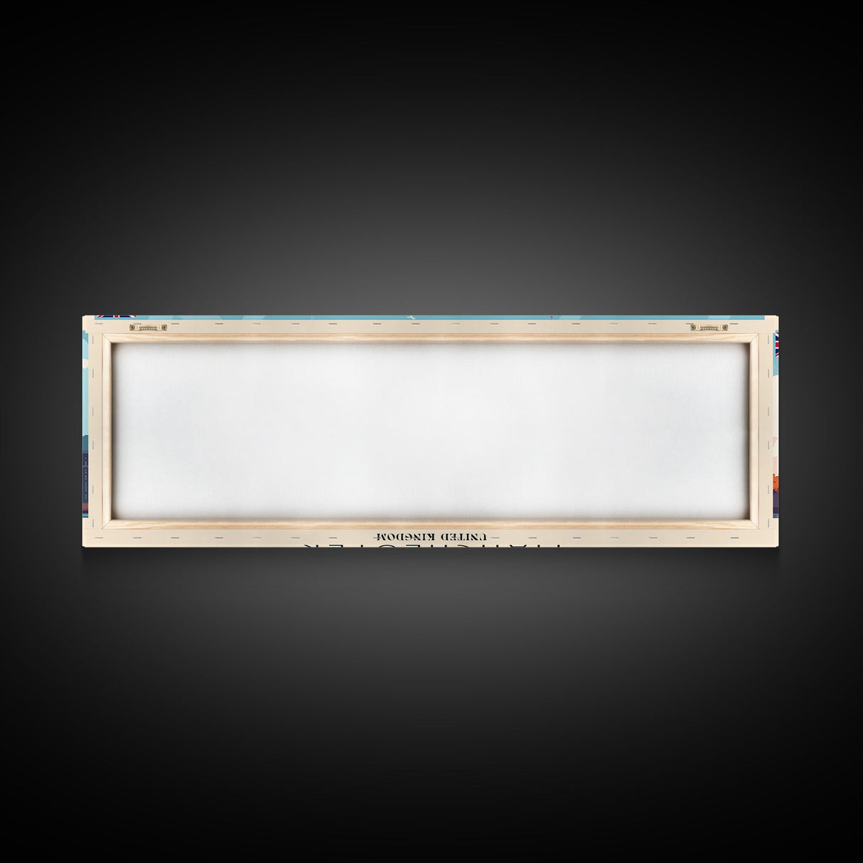 Manchester United Kingdom Panoramic Travel Poster, Framed Canvas Print or Metal Wall Art, Travel Art, Home Decor, Panoramic Painting, Midcentury Art