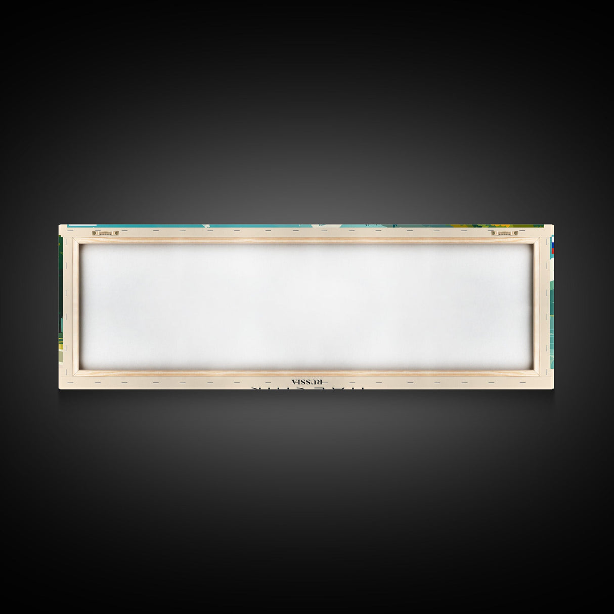 Nalchik Russia Panoramic Travel Poster, Framed Canvas Print or Metal Wall Art, Travel Art, Home Decor, Panoramic Painting, Midcentury Art