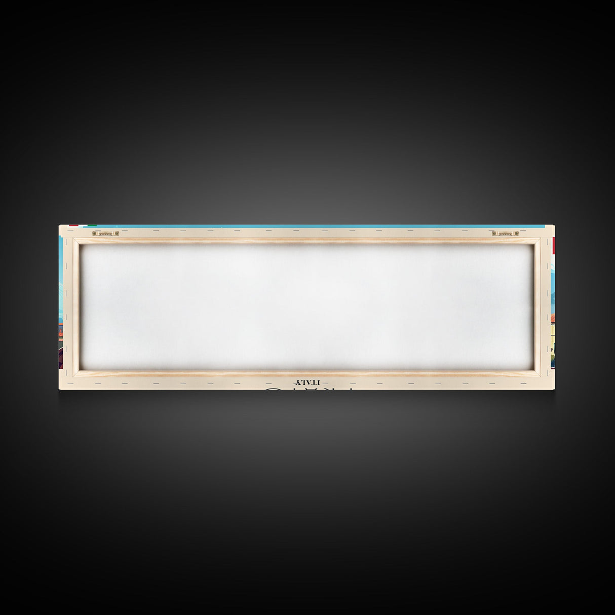 Prato Italy Panoramic Travel Poster, Framed Canvas Print or Metal Wall Art, Travel Art, Home Decor, Panoramic Painting, Midcentury Art