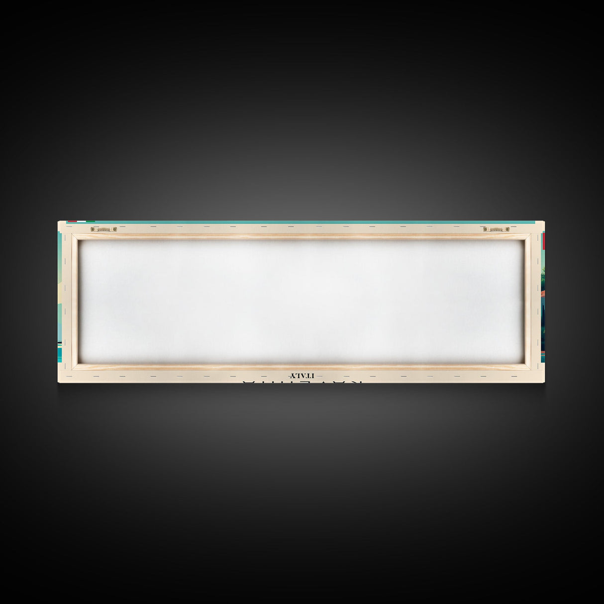 Ravenna Italy Panoramic Travel Poster, Framed Canvas Print or Metal Wall Art, Travel Art, Home Decor, Panoramic Painting, Midcentury Art