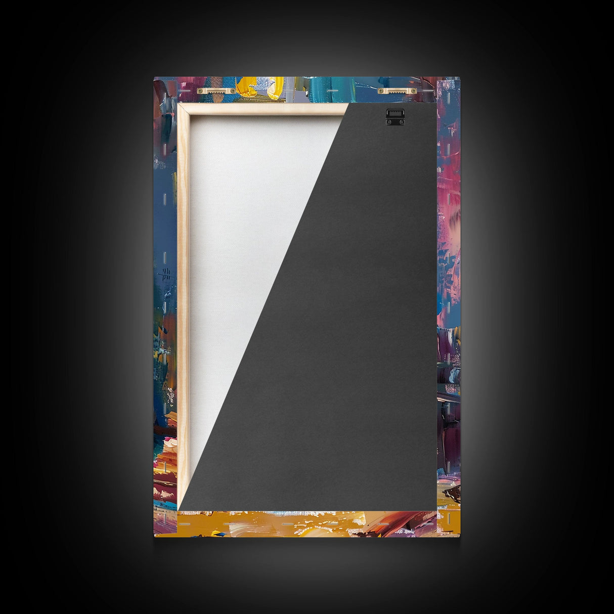 Halloween Creepy Wizard Reading Spells Framed Canvas Print, Spooky Wall Art, Home Decor, Occult Decor, Gift Idea, Dark Magic