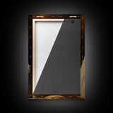 Ghostly Hot Dog Thief, Cute Lil Ghost Eatin' a Dog, The Hot Dog Ghost, Haunted Hot Dog Thief, Framed Canvas Print, Halloween Art