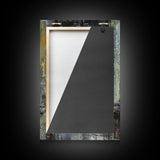 Halloween Girl Eating Macaron Framed Canvas Print, Whimsical Spooky Decor, Living Room Art, Fun Halloween Wall Art, Home Decoration