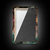 Halloween Nightmarish Werewolf in the Forest Framed Canvas Print, Wall Art, Living Room Decor, Halloween Decoration, Scary Art, Haunted Art