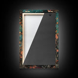 Enchanted Demon Under Full Moon Framed Canvas Print, Halloween Art, Creepy Wall Art, Spooky Home Decor, Art, Haunting Living Room Decor