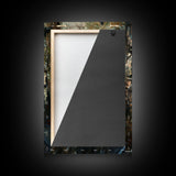 Dark Gothic Fairy with Butterfly Wings| Halloween Wall Art | Spooky Home Decor | Creepy Gothic Fairy Painting | Framed Canvas Print