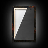 Creepy Clown Playing Guitar, Framed Canvas Print, Spooky Circus Art, Halloween Wall Decor, Horror Clown Illustration, Creepy Home Decor