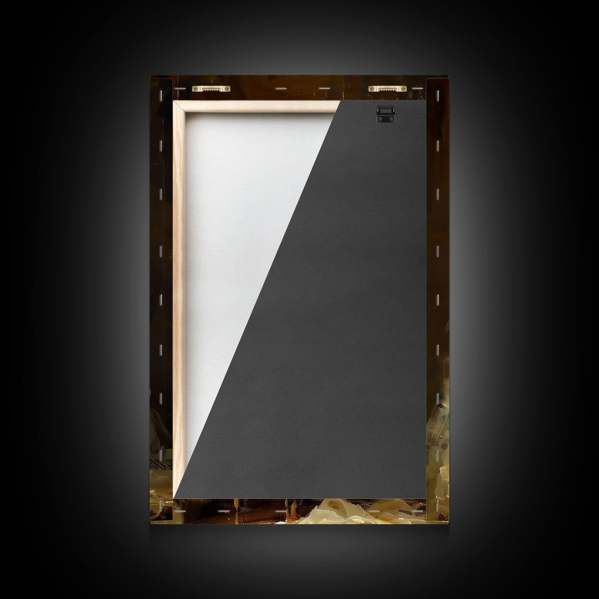 Cute Ghost Chompin on A Hot Dog, Ghostly Hot Dog Thief, Framed Canvas Print, Funny Halloween Spooky Season Art