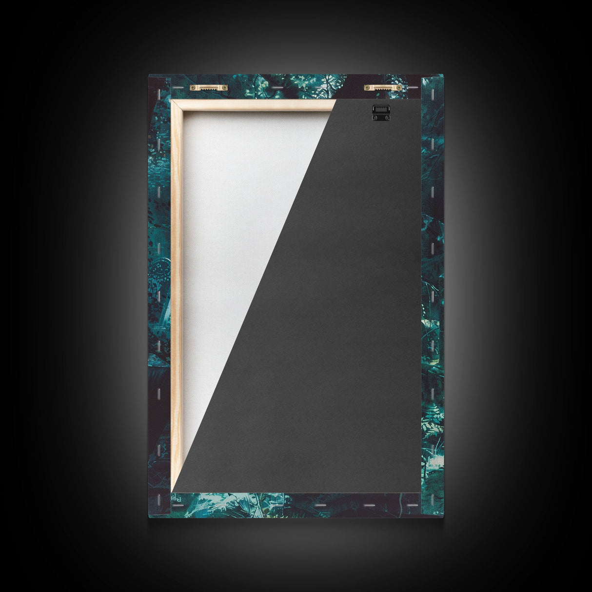 Haunted Graveyard Framed Canvas Print, Halloween Wall Art, Spooky Cemetery, Midnight Shadows, Haunted Forest, Ghostly Vibes, Gothic Decor