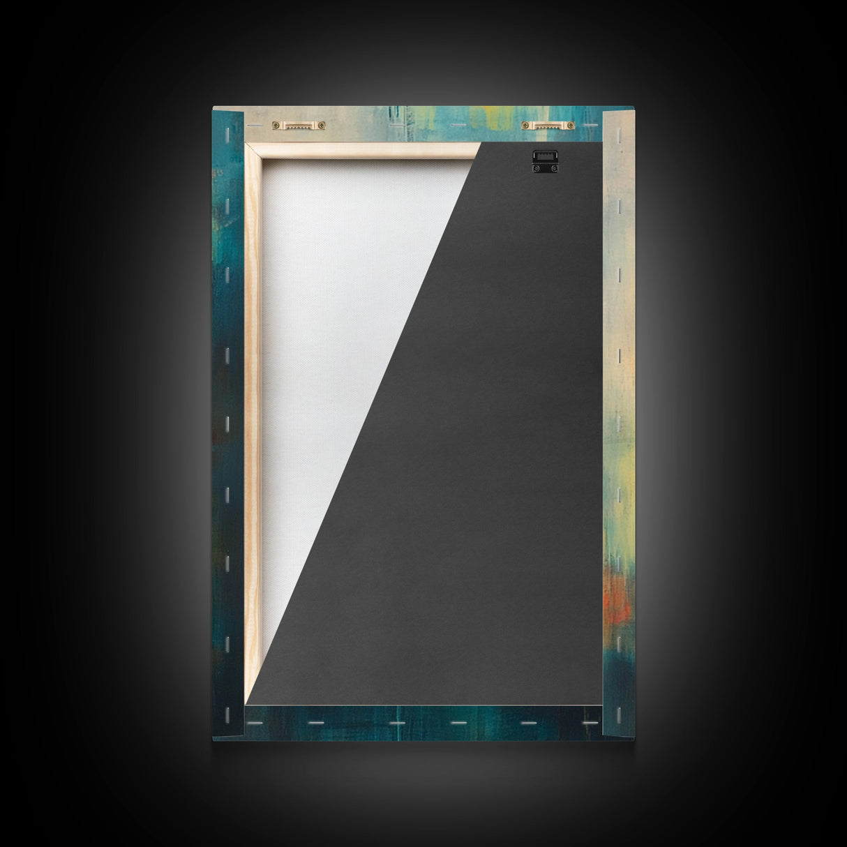 Lantern Glow, moody art, rustic decor, farmhouse art, warm light painting, southwest wall art, wabi sabi art, Framed Canvas Print