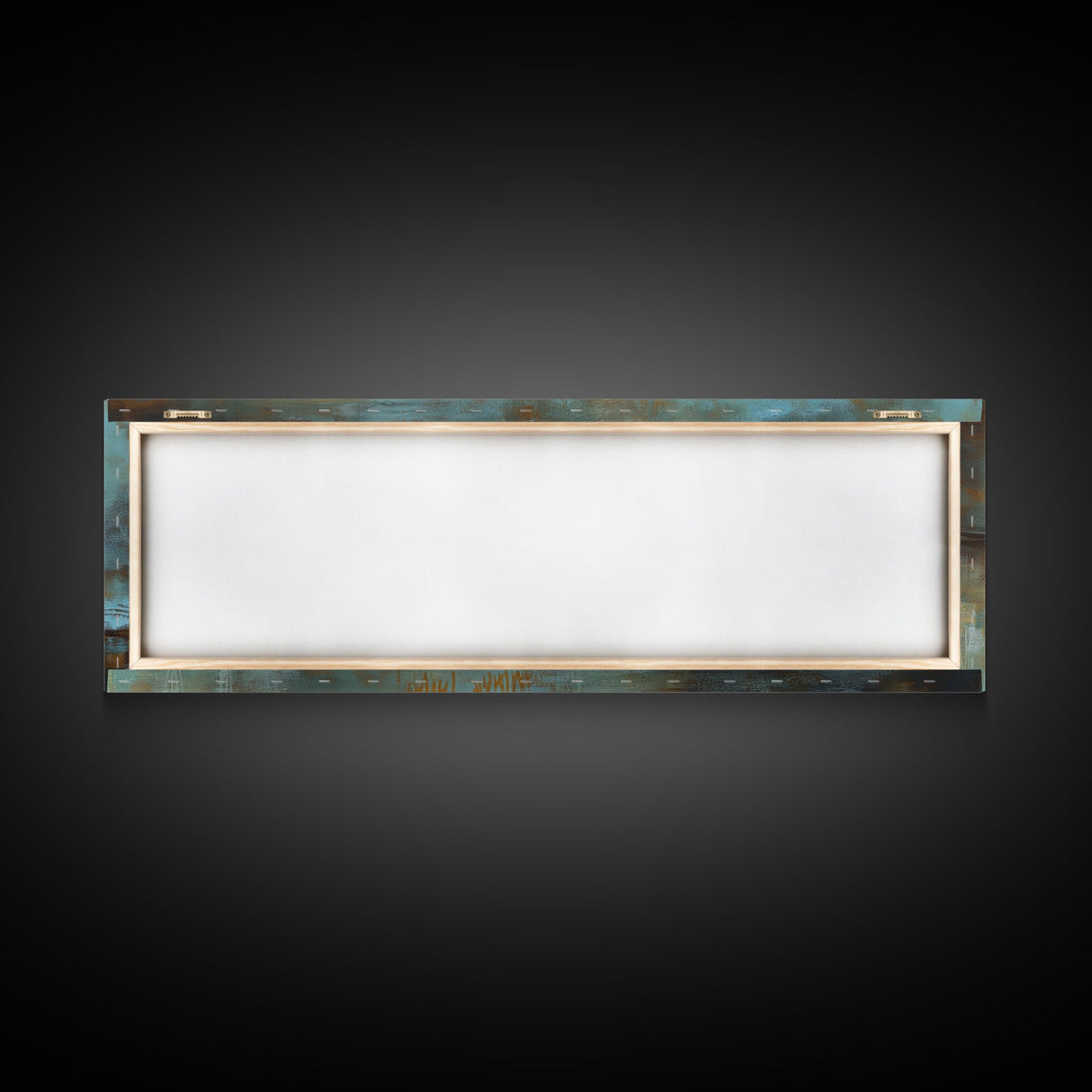 Lantern, rustic art, moody art, oil painting, long narrow wall art, extra wide art, above sofa art, Framed Canvas Print