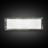 Lantern, rustic art, moody art, oil painting, long narrow wall art, extra wide art, above sofa art, Framed Canvas Print