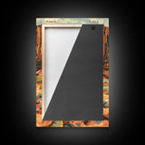 Cowboy in Southwestern Desert Landscape - Framed Canvas Print, Western Wall Art, Desert Scene Art, Cactus Decor for Living Room