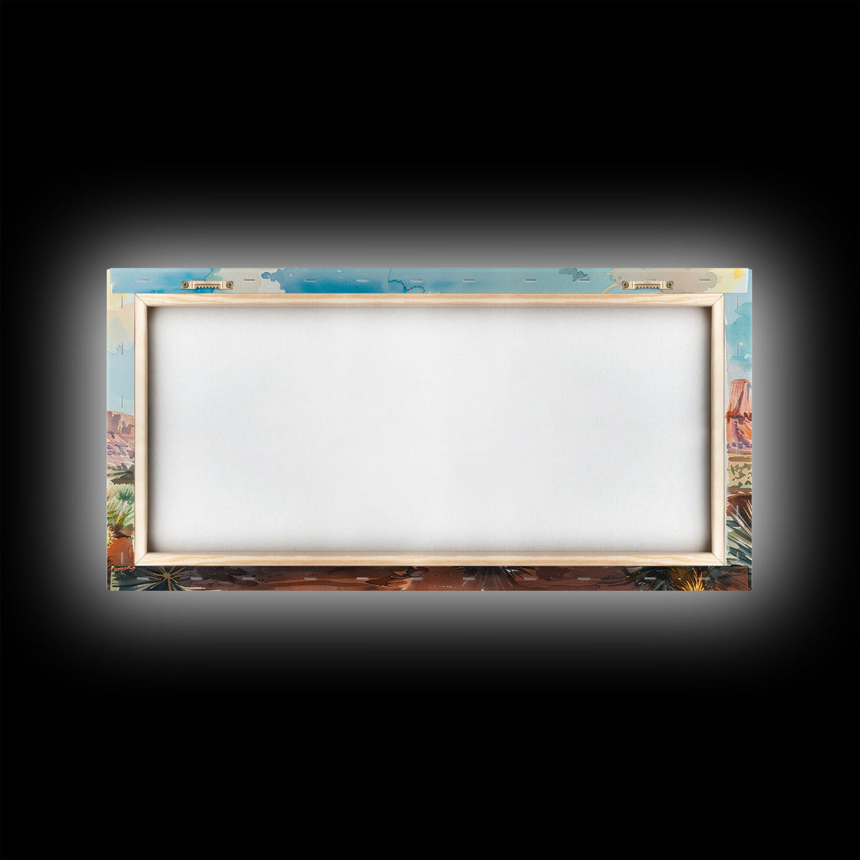 Cowboy Resting with Horse in Desert Landscape, Classic Western Art, Framed Canvas Print, Rustic Wall Decor, Living Room Decoration